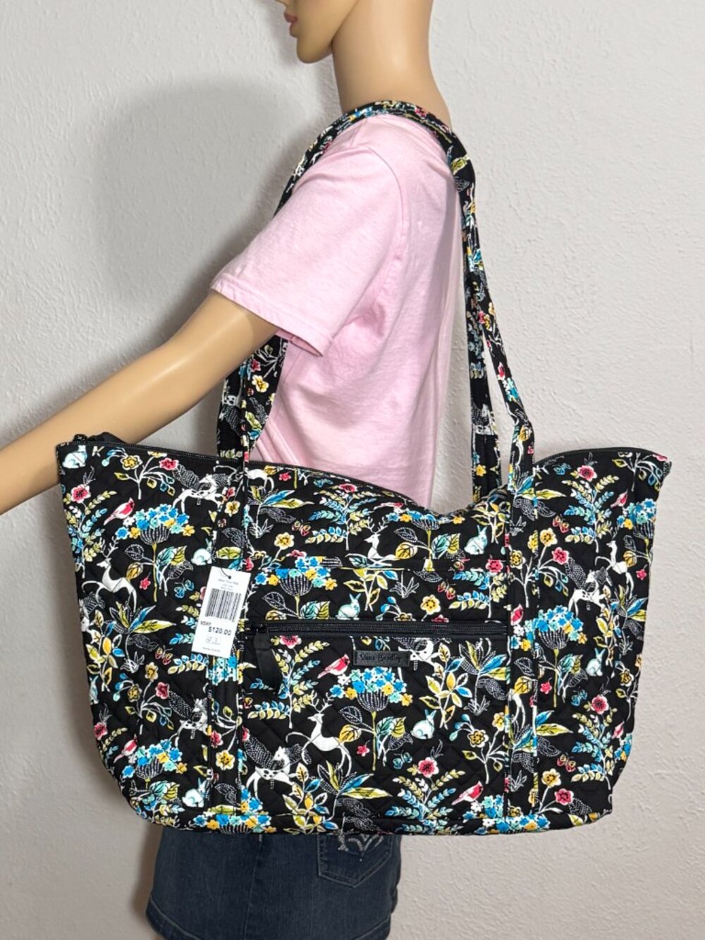 Vera Bradley Miller Travel Bag Winter Palace NWT